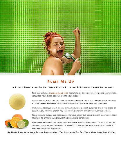 sunzeally Badekugeln Geschenk Set – 6 handgefertigt Spa Fizzies Badekugeln – lindert Schmerzen & befeuchtet trockene Haut - 7
