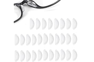 iLamvie Lot De 15 Paires De Plaquettes,Nez Antidérapantes En Silicone Avec Dos Adhésif Protection Nez, pour Lunettes et Lunettes de Soleil