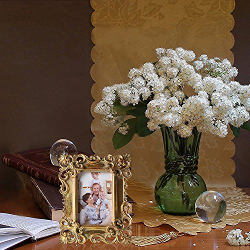 Giftgarden Bilderrahmen 10×15 barock antik viereckig golden Geschenke Freunde - 2