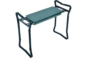 WERKA PRO - 02490 - dubbelfunktionsbänk - för trädgårdsarbete och sittande - 2 positioner - stabil - höjd 48 cm