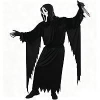 NieYat Scream Maske Set Mit Leuchtenden Handschuhen - Grusel Kostüm Für Halloween