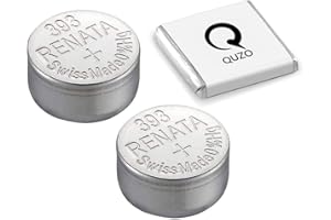LA-ACHU Lot de 2 piles Renata 393 pour montre 1,55 V SR754W + Quzo Belgian Chocolate - Piles officielles Renata pour montre