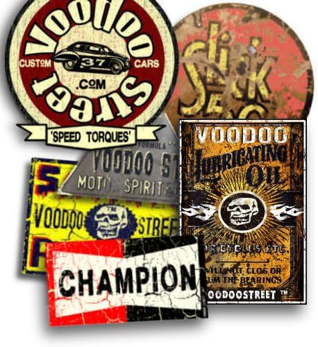 Voodoo Street HOT ROD STICKERS