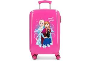 Disney Frozen Dream of Magic Trolley cabina Rosa 37x55x20 cms Rigida ABS Chiusura a combinazione numerica 32L 2,5Kgs 4 doppie ruote Bagaglio a mano