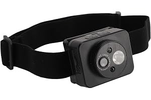 Produktbild: Tbest stirnkamera zum filmen, Scheinwerfer-Video-Camcorder, Am Kopf montierte Kamera mit Taschenlampe, LED-Stirnlampenkamera