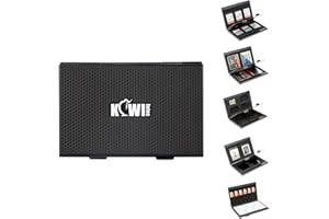 KIWIFOTOS Custodia in metallo per schede di memoria SD, MicroSD, CF, XQD, CFexpress, tipo B, CFexpress, tipo A, con 5 inserti in morbida schiuma EVA intercambiabile