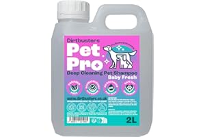 Dirtbusters Pet Pro Dog Shampoo Sensitive Skin (2L) Deep Cleaning Professional Dog Grooming & Puppy Shampoo & Conditioner For Smelly Dogs, Baby Fresh