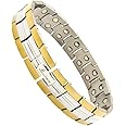 Bracotive® Bio Magnetic Titanium Bracelet Blood Pressure Control Chain Men-Women Bp Monitor Maintain Energy/Blood Circulation/Stamina/Pain/Strangth