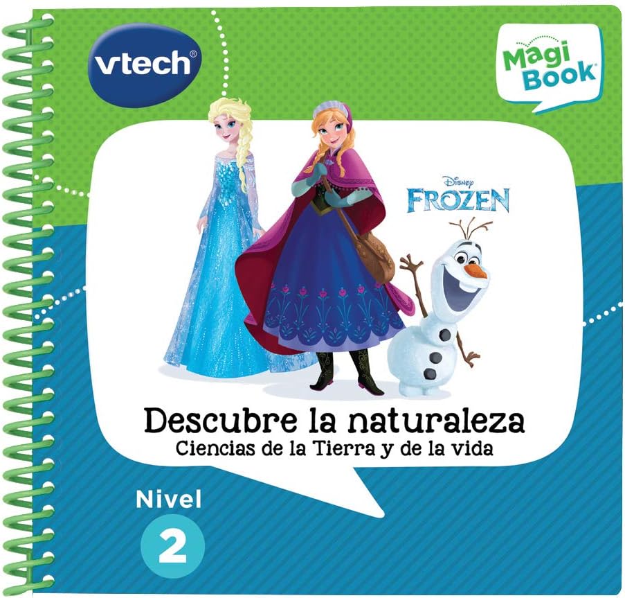 VTech- Frozen II-Descubre la Naturaleza Libro para Magibook, Multicolor, único (3480-482122)