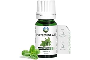 NPOW Peppermint Oil for Skin - 10ml, Pure Peppermint Essential Oils for Diffusers for Home, Candle Making Fragrance Menthol Oils, Pure Mint Oil, Refreshing Mint Diffuser for Home, Skin, & Hair Growth