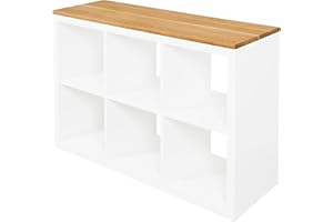 ‎NATURAL GOODS BERLIN Natural Goods Berlin 1x Kallax Deckplatte Eiche - DIY I K E A Upcycling - 2 cm Starke Kallax Holzplatte passgenau mit Antirutschfunktion - Deckplatte Schrank - Fensterbrett Eiche 112 x 39 x 2 cm