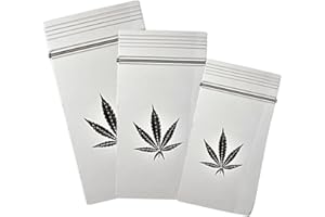 Weedness Zip Beutel 5,5 x 6,5 cm 100 Stück mit Motiv Wiederverschließbare Baggys mit Druckverschluss - Beutel Zipper Plastik Tütchen Plastik-Tüten Klein Baggies Poly Bag