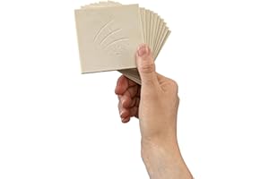 Essdee Druckteller, Fliese, 75 x 75 mm, Hellbraun/Beige