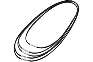 5 st läderhalsband med spänne, 45 cm 50 cm 55 cm 60 cm 70 cm svart läderhalsband för män och kvinnor
