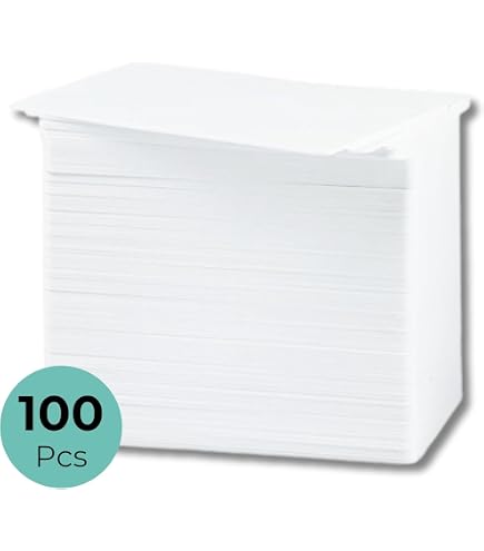 Karten Blanko 5 Plastikkarten | PVC Karten | Wählen Sie Aus 20 Unterschiedlichen Farben | Blanko | NEU! (Rot Nfc Karten