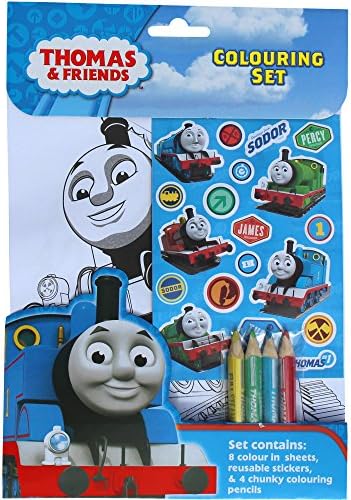 Thomas The Tank &amp; Friends Colouring Pad, Stickers &amp; Crayons Set