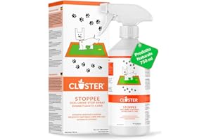 CLOSTER STOPPEE - Disabituante per Cani 750 ML - Spray Disabituante per Cani Vegetale a base di Agrumi - Dissuasore per Cani per Interni ed Esterni - Repellente per Cani agisce in modo 100% Naturale