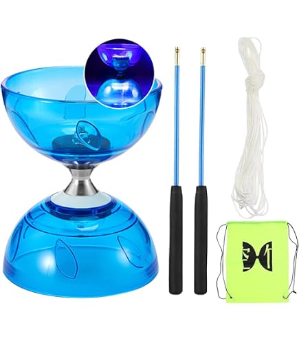 Juggle Dream – Diabolo Jumbo Big Top – Roulement – Baguettes Superglass – Sac Inclus – Orange