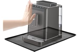 Tapvai Tapis pour Machine à Café en Silicone 48x30cm - Anti-débordement, Imperméable et Antidérapant, Compatible avec De'Longhi/Philips