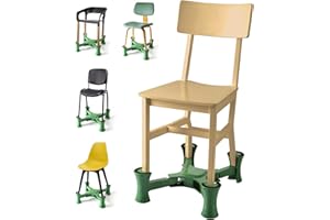 LOGEEYAR Rehausseur de Chaise pour Table à Manger, S'adapte Sous la Chaise, Rehausseur de Chaise Portable pour Jeunes Enfants et Adultes, Rangement Confortable-vert