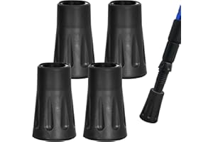4 Pièces Embouts en Caoutchouc pour Bâtons de Marche 12mm Embouts en Caoutchouc 2 Paires Embout Canne de Marche, Pointe des Bâtons de Marche pour Bâtons de Randonnée, Marche, Trekking