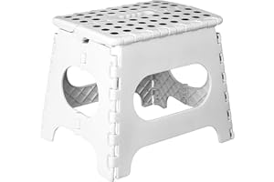 M JINGMEI Marchepied Pliable Tabouret marchepied Pliant 11 Pouces | Tabouret Pliant antidérapant pour Enfants et Adultes | Marchepied en Plastique léger et Portable avec poignée