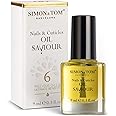 Simon&Tom Nail Repair Treatment - Organic Argan Oil & Jojoba Sweet Almond Essences - 9 ml Treatment for Dry, Flaking, Split Nails - Accelerates Growth - Made in Spain