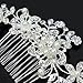 Charm Bridal Wedding Silver Crystal Rhinestones Pearls Women Hair Comb Clip Hot