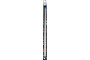 Prym Pym Aluminium (40 cm, 7,00 mm) Aiguille de Tricot - 1 unité, Pearl Grey