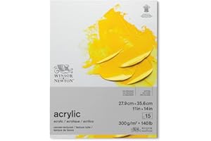 Winsor & Newton Acrilico Blocco 300 g - 27.9 x 35.6 cm - 15 Fogli