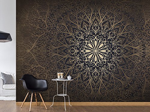 Vlies Fototapete 300×210 cm – 3 Farben zur Auswahl – Top Tapete Wandbilder XXL Wandbild Bild Fototapeten Tapeten Wandtapete Ornament Abstrakt f-A-0491-a-b - 3