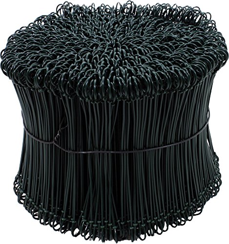Preisvergleich Produktbild Drahtsackverschluss Grün Ummantelt 1.8X400mm, 1000er Pack