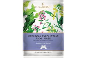 LuxaDerme Peeling & Exfoliating Foot Mask for Baby Soft Feet | Removes Dry Skin & Hard Calluses | Hydrates Dry Feet (Pack of 