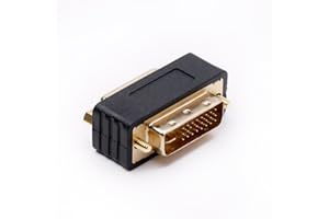 ARNORIN Dvi adapter dvi-d male to dvi-i female port saver compact moulded gold plated connector
