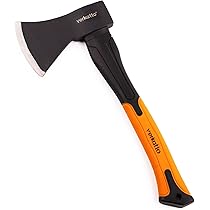 Accetta Piccola AMIG - Leggera Da 500g, Lama Acciaio Carbonio, Manico Ergonomico In Gomma Antiscivolo - Ideale Per Giardinaggio E Campeggio - Foto 13