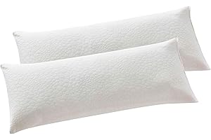 D DONEGAL COLLECTIONS Donegal Collections - Almohada Viscoelastica Pack 2 Unidades 70 cm - Almohada Copos 100% Viscoelásticos - Tejido Strech Gran Adaptabilidad, Termoregulable, Antiacaros - Fabricado en España