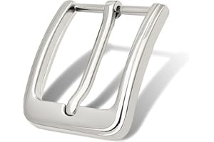 Yjfeshion 1.5"(40mm) Belt Buckle Replacement Single Prong Square Simple Design for Men Women Belt