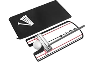 Yeahmart Golf Putting Alignment Mirror Training Aid Trainer Eye Line Practice Your Putting Alignment Tool 12x5.5 inch