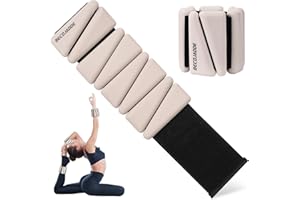 ‎BECOJADDE BECOJADDE Ankle Weights Set von 2 (Je 0.45kg / 0.9kg) für Frauen Männer Gewichtsmanschetten für Beine und Arme Adjustable Handgelenk Gewichte for Home Pilates Joggen Walking Workout Yoga