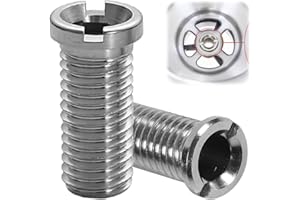 YUEJIESELECTED 2 Pièces Vis Creuses Pour Éviers,Vis Creuse M12 x 30 mm en Acier Inoxydable,Vis Accessoires de Bouchon de Crépine de Panier D'Évier Pour Cuisine,Convient Pour Éviers de Cuisine et de bar,Évier à Tamis