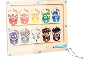 TIDEVAN Giochi Montessori Magnetici Labirinto Magnetico Giochi Montessori Labirinto Gioco di Smistamento Magnetico per Giochi di Abbinamento Educativo Bambini Regalo da 3 4 5 6 7 Anni Ragazze Ragazzi