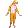 Kaku Fancy Dresses Fleece Rat Animal Costume For Kids - Brown, 5-6 Years | Animal Fancy Dress For Boys & Girls
