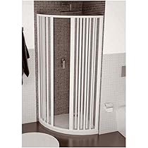 Box Doccia Roxana In PVC 90x90cm Semicircolare - Pannelli Semitrasparenti Con Apertura A Soffietto - Foto 9