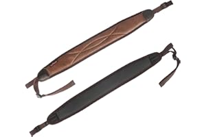 TOURBON Sujetador Antideslizante Antideslizante, Correa de Piel y Rifle.