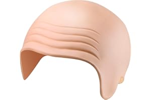 WILLBOND Halloween Bald Cap for Adults Men Women Thick Skin Latex Head Skull Wig Cap for Fancy Dress, Bald Skull Wig for Halloween Cosplay Party Costume Accessory, Skin Color