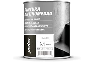JOVIRA PINTURAS Pintura Antihumedad Blanco Mate. Impermeabiliza, protege y aísla fachadas, muros, paredes. (750 Mililitros, Antihumedad) K-26A