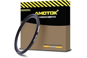 AMOTOK 52mm Objektiv auf 43mm Kameraobjektiv-Adapter,52mm - 43mm Filter-Step-Down-Ring,kompatibel mit Allen 43mm Filter-Zubehör.Hergestellt aus CNC-gefrästem(52-43mm)