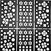Goldenssy 1x Template Model Sticker Decal Pierced for Nail Art Stamping Prints Pattern Flowers