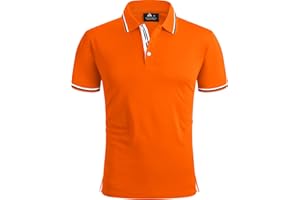 SPEEDRUN Polo Shirt Tshirt Herren Kurzarm Polohemd für Herren mit Brusttasche Slim Fit Sommer Schnelltrocknend Atmungsaktives Golf Tennis Arbeit Polo Hemd T-Shirt Casual