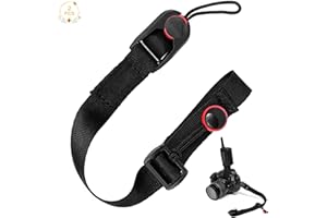 Ruicaifu Camera Strap, 2 x Camera Straps, Camera Strap, Strap Strap, Adjustable Length, Universal and Ergonomic Strap, Ideal for SLR Cameras (Black)